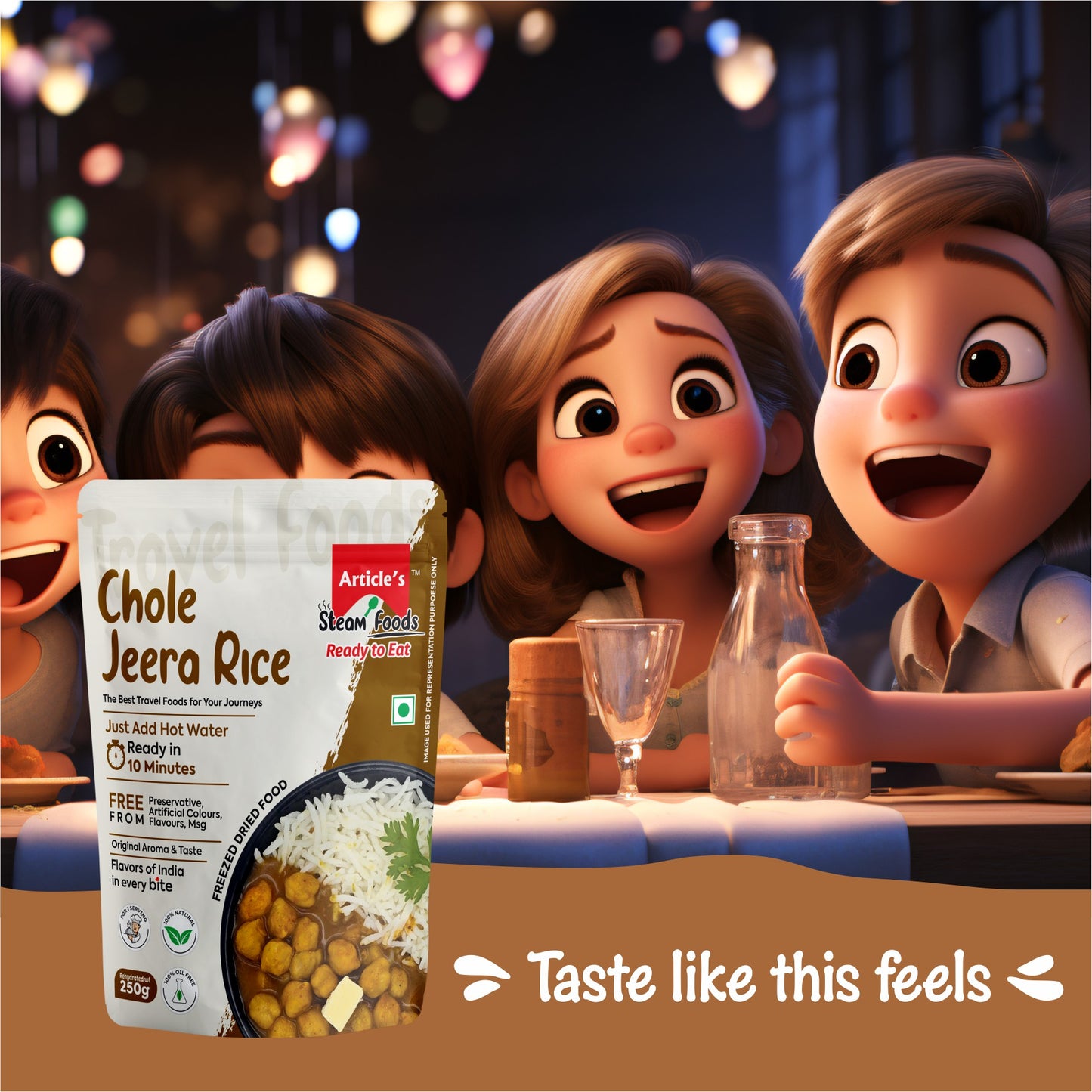 Chole and Jeera Rice
