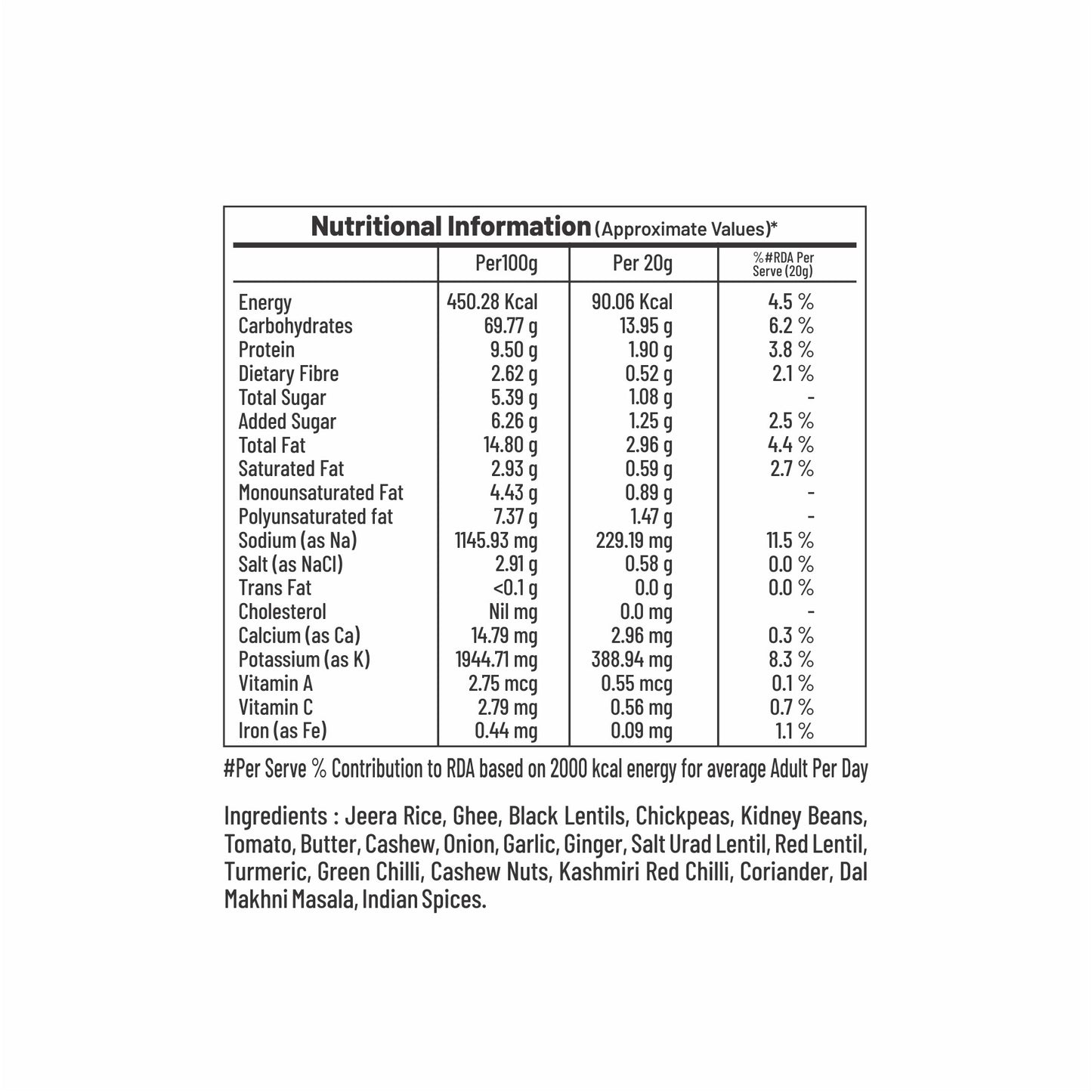 Dal Makhani Jeera Rice