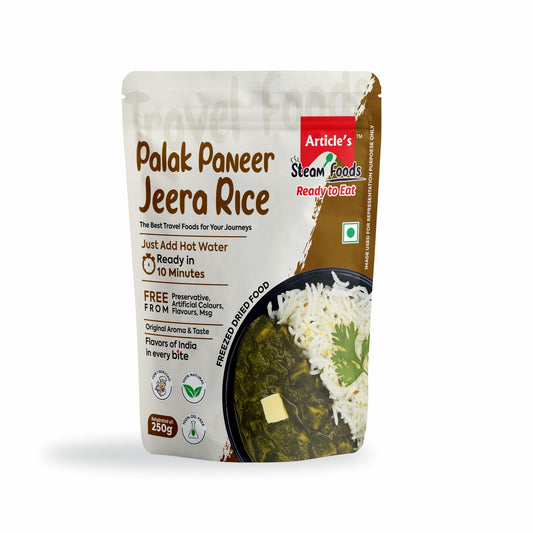 Palak Paneer and Jeera Rice