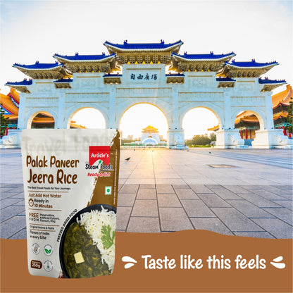 Palak Paneer and Jeera Rice